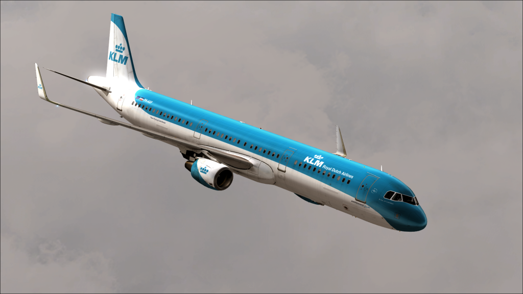 荷航空中客车A321-200登陆