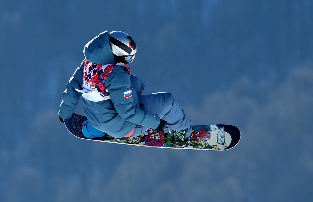 索契奥运会上的俄罗斯滑雪运动员