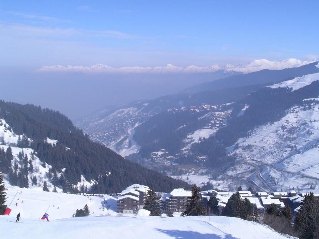 在Meribel，法国滑雪胜地的山谷
