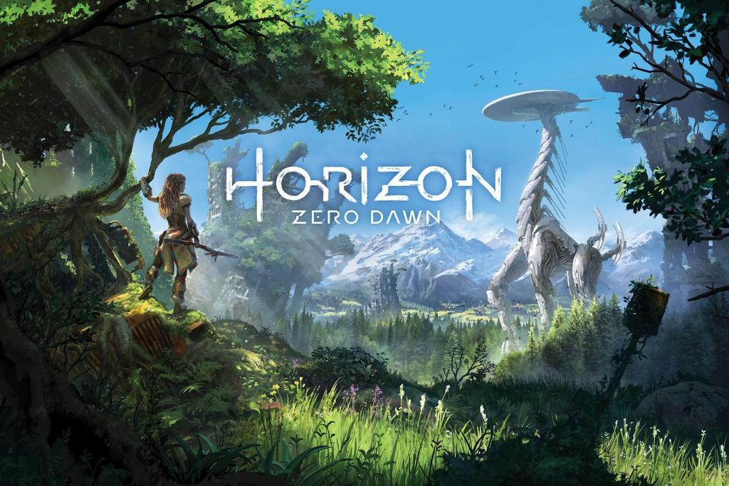 新游戏Horizo​​n Zero Dawn的海报