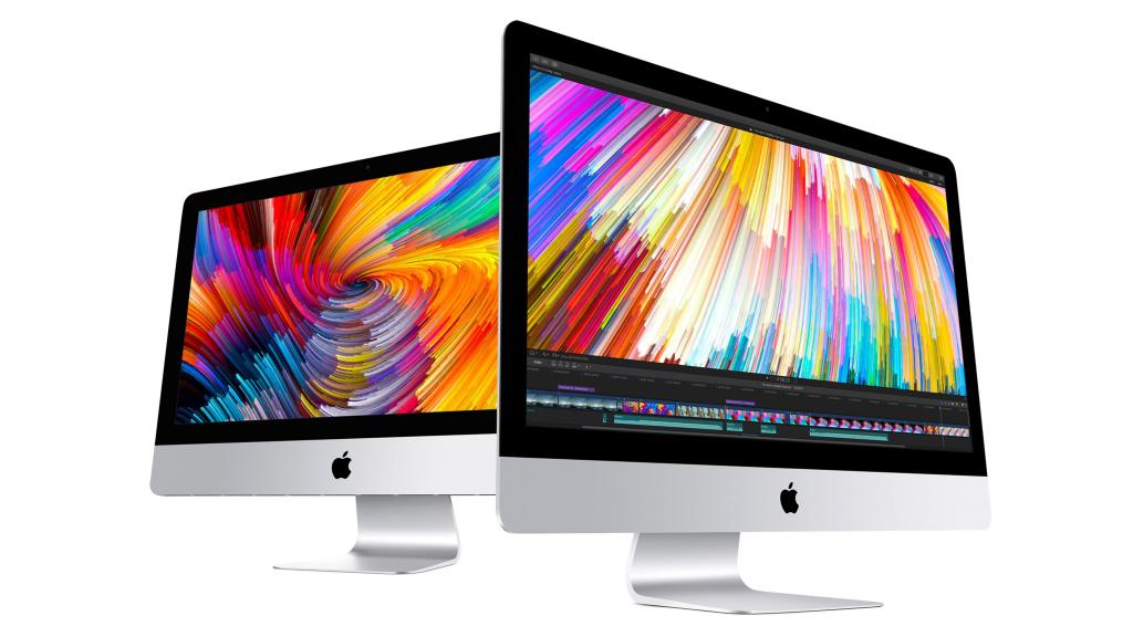 Monoblocks苹果iMac，2017年在白色背景上