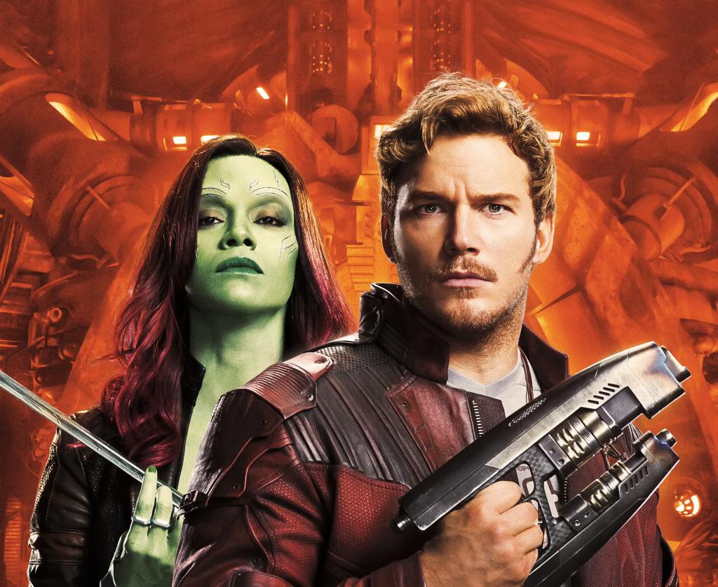 Gamora和星阁下，银河2守护者的电影中的人物