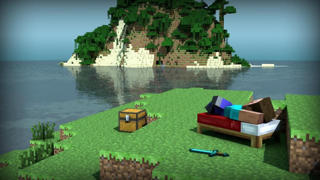 游戏中的海滩Minecraft