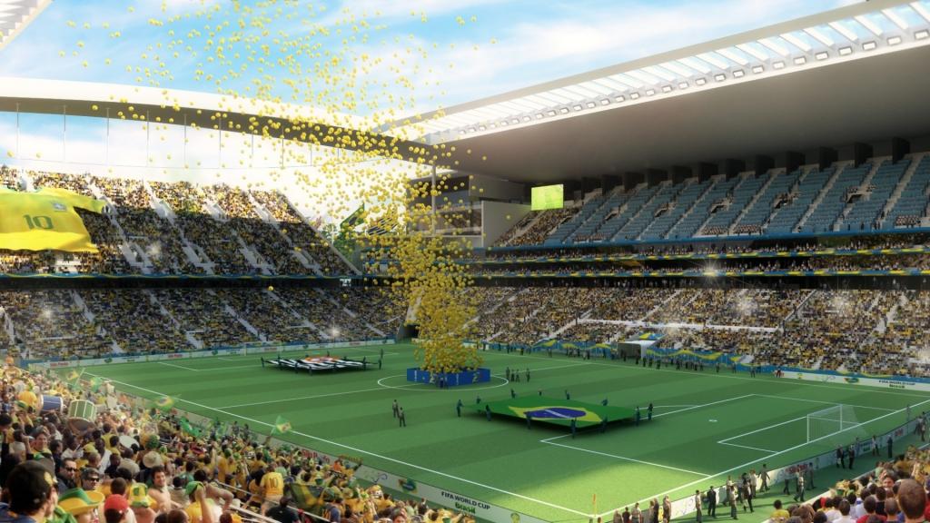 在世界杯的体育场的假日在巴西2014年
