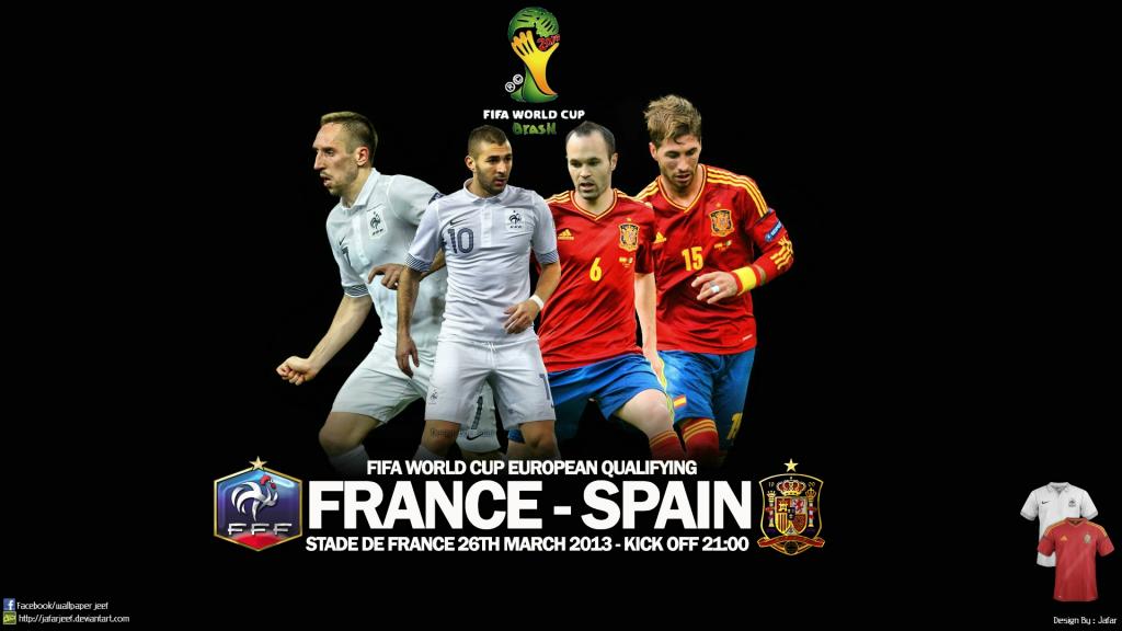 比赛法国西班牙2014年巴西世界杯