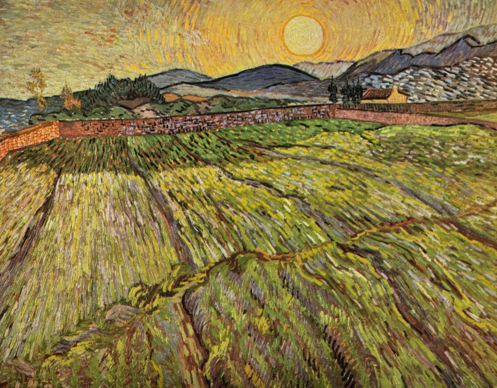 Vincent Van Gogh绘画 - 领域风景