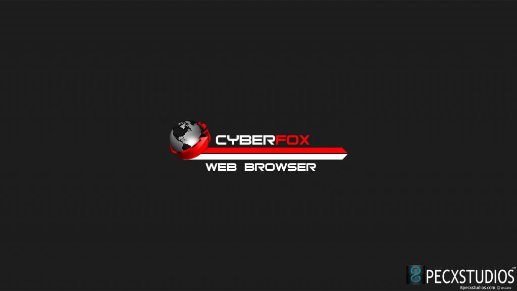 Cyber​​fox浏览器，在灰色的背景上的红色