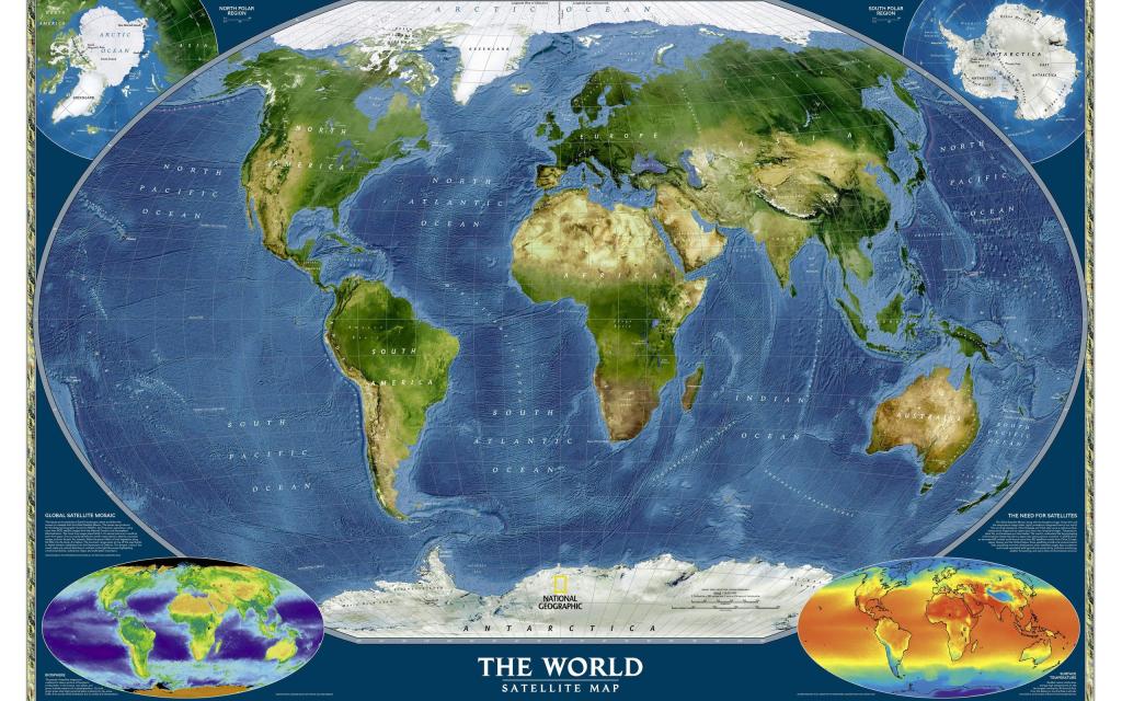 世界卫星地图