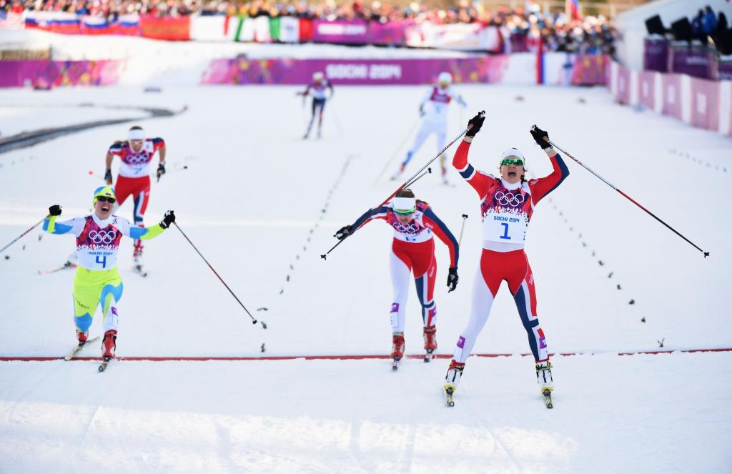 2014年索契冬奥会金牌挪威滑雪运动员Mikken Kaspersen Falla的持有者