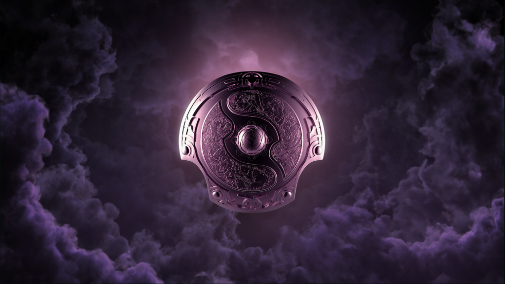 游戏加载屏幕Dota 2上的紫色盾牌