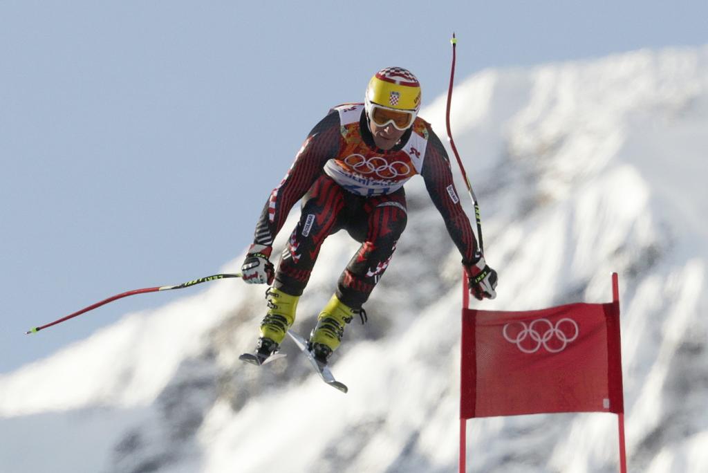 伊维察Kostelic克罗地亚滑雪者有一枚银牌