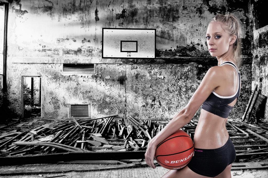 女孩篮球运动员