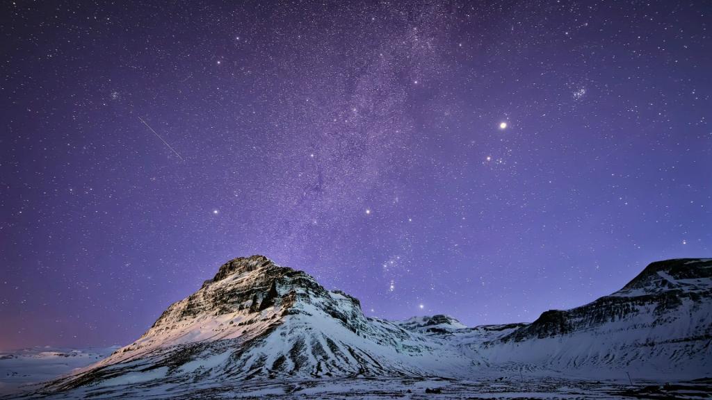 在冰岛的银河