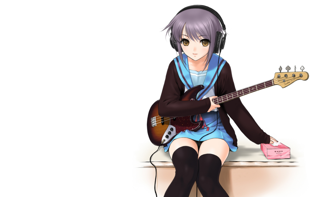 女孩与一把吉他凉宫春日的女孩
