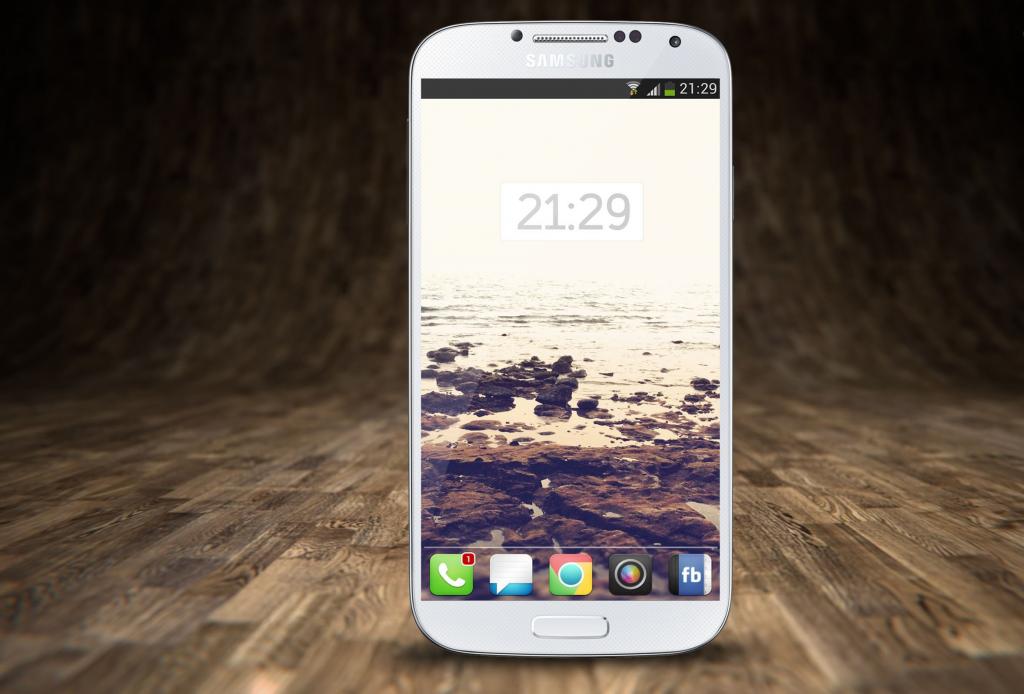 新的白色三星Galaxy S4