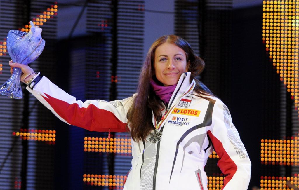 Justina Kowalczyk波兰滑雪运动员持有金牌