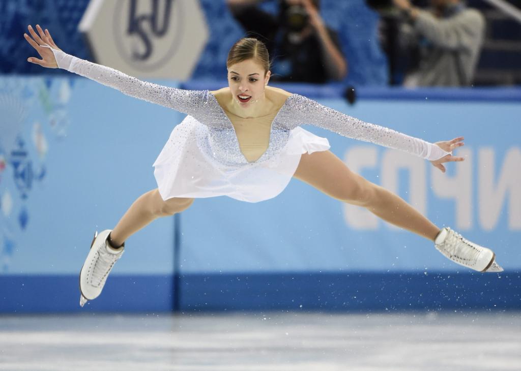 在奥运会上，在纪律花样滑冰Karolina Kostner铜牌的所有者在索契