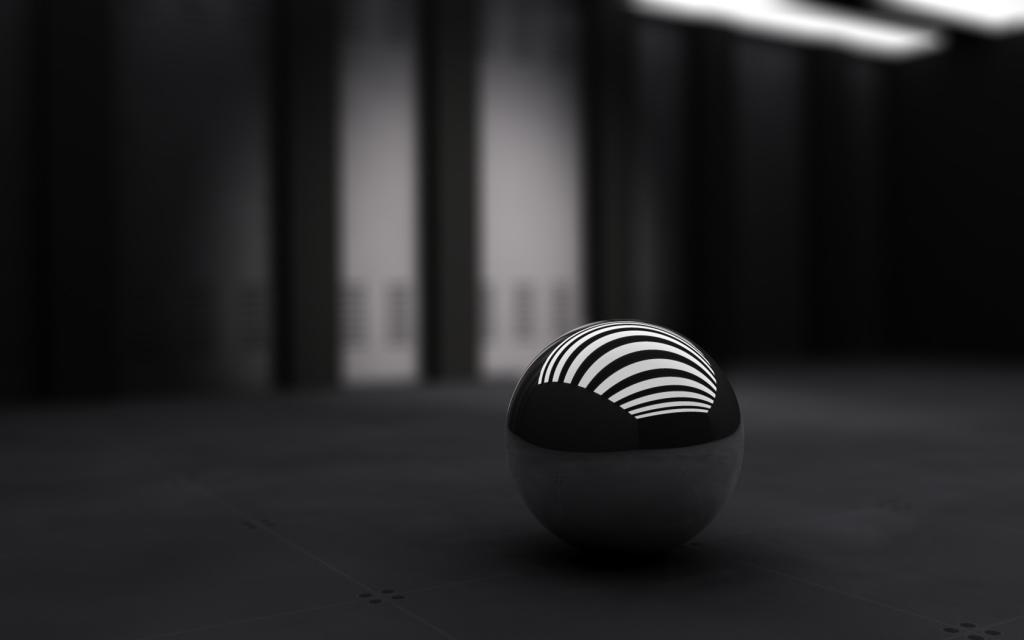 3D黑色的球