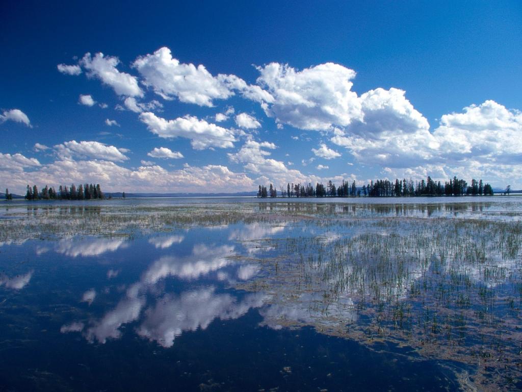 美国黄石湖
