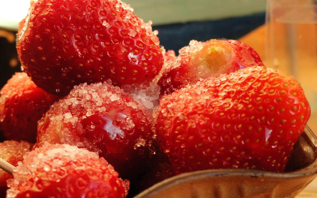 草莓和冰