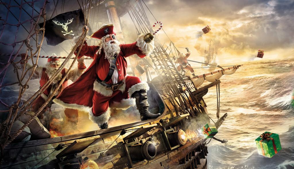 海盗，圣诞老人