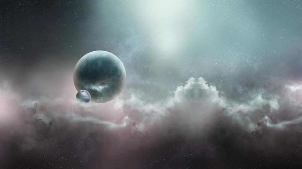行星在星雾中