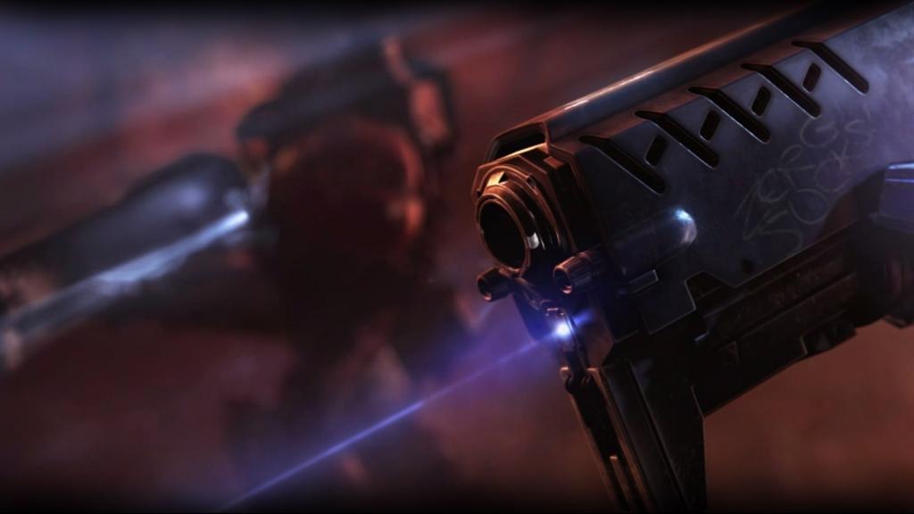 激光枪瞄准星际争霸II游戏