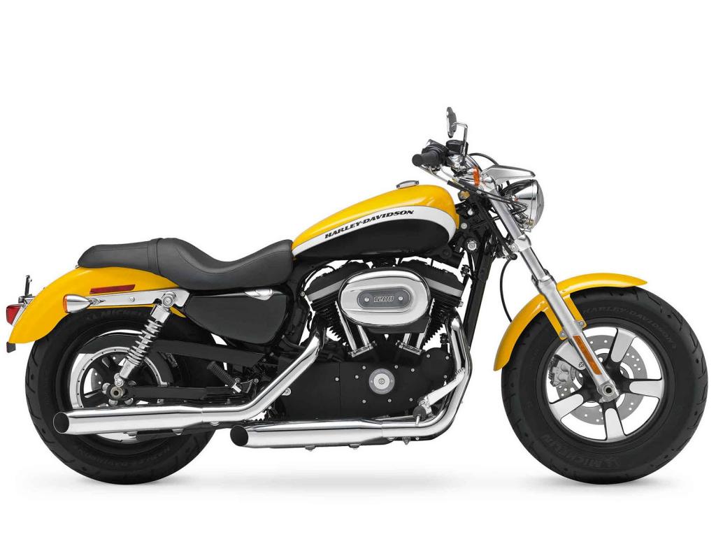 美丽的摩托车哈雷戴维森XL 1200X Sportster四十八