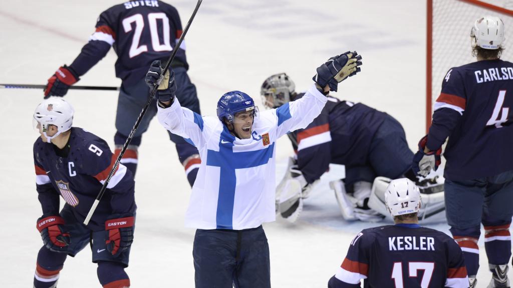 芬兰国家曲棍球队在奥运会在索契