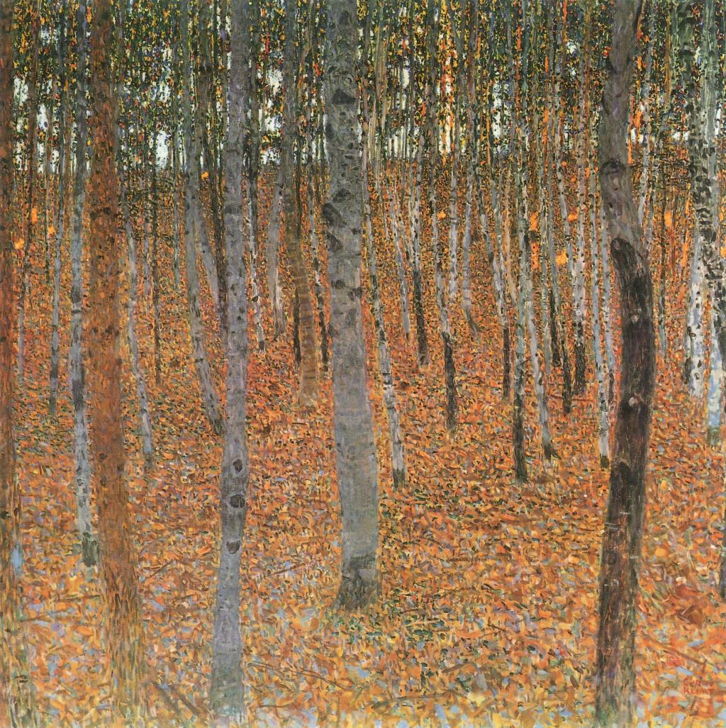 Gustav Klimt  - 山毛榉森林的图片
