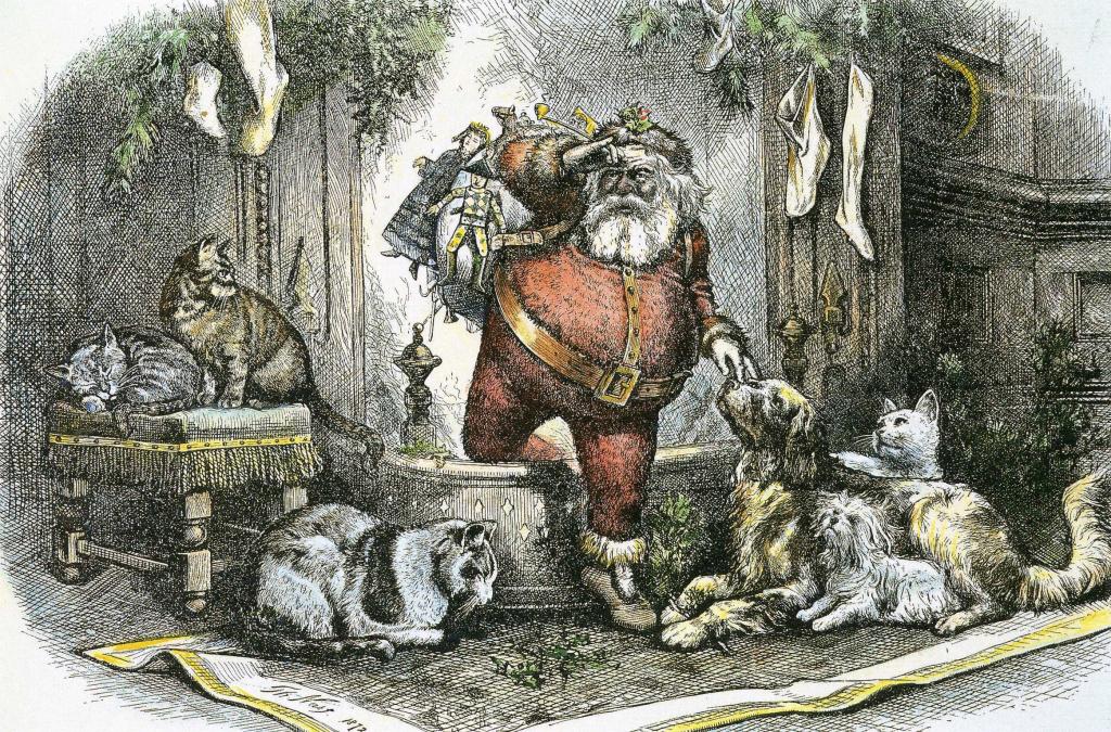 圣诞老人和灰狼