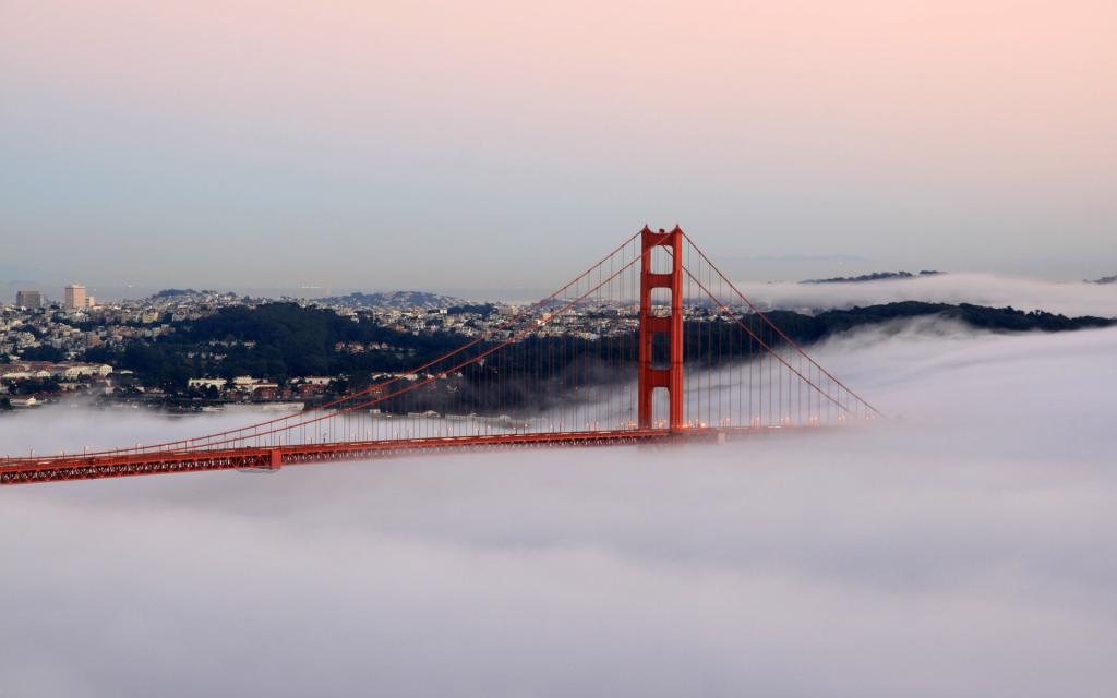 雾中的加州大桥