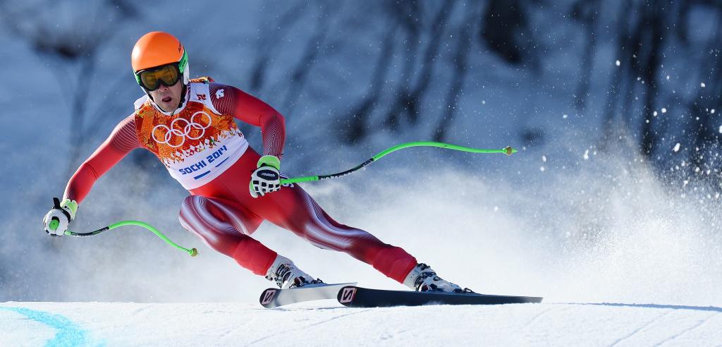 获得瑞士山地滑雪项目金牌Sandro Villetta的冠军