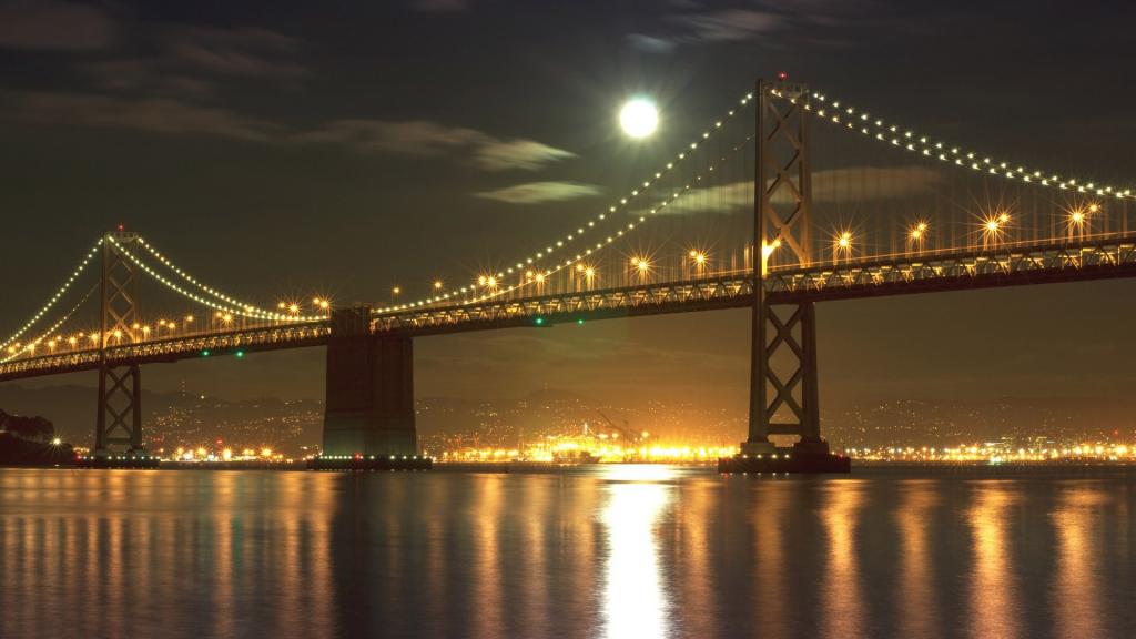 夜，桥，旧金山