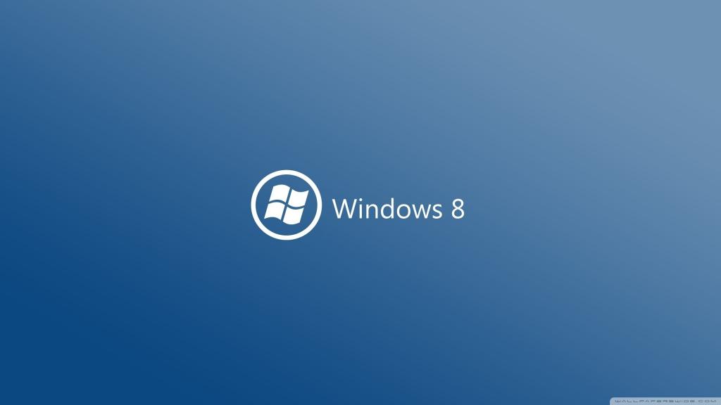 在最小的风格Windows 8蓝色主题