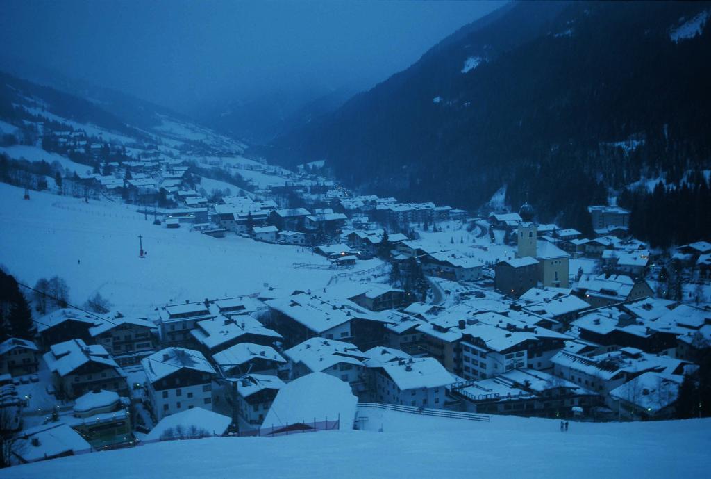奥地利Saalbach Hinterglemm滑雪胜地的阴霾