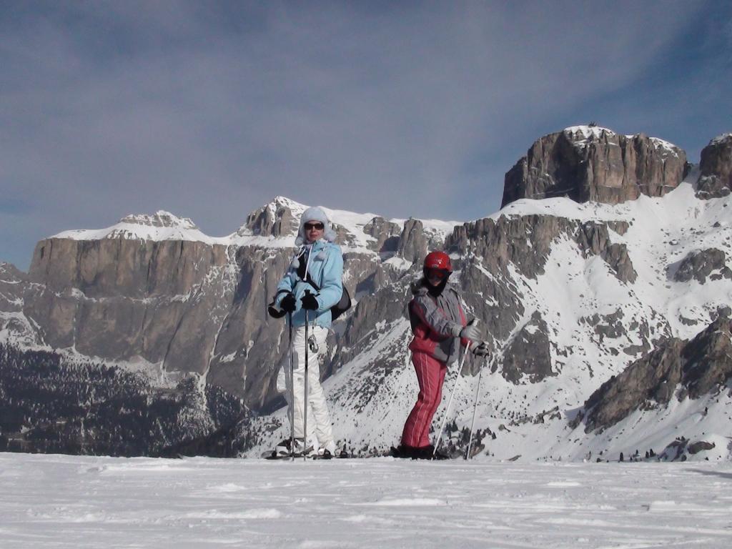 意大利Val Di Fas滑雪胜地的冬季假期