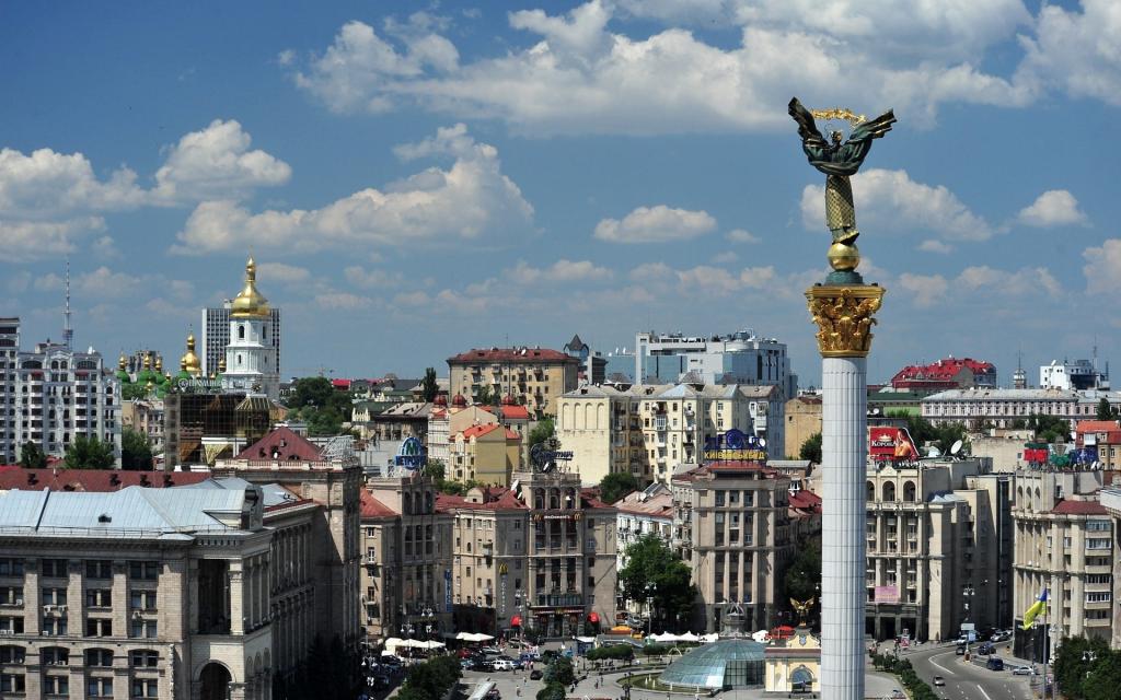 乌克兰首都基辅的全景