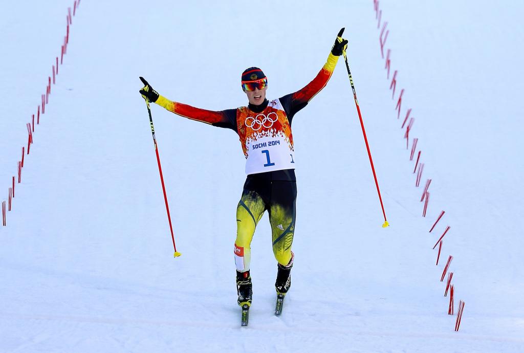 德国滑雪爱好者弗伦泽尔（Erik Frenzel）获得金牌