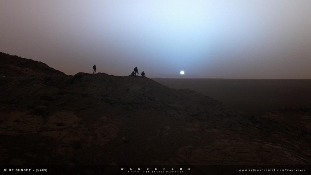 火星上的蓝色日落，电影“流浪者”