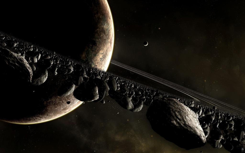 土星环中的黑色石头